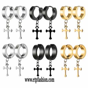 Unisex earrings in 3 different colors