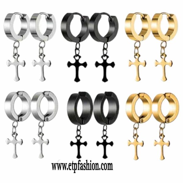 Unisex earrings in 3 different colors