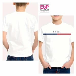Boys White Shirt With Desing On The Chest