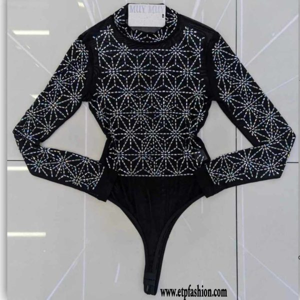 Black long sleeve body style for women