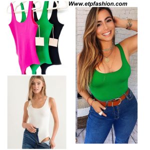 Body Blouse For Lady In 3 Colors Black,Bush And Green