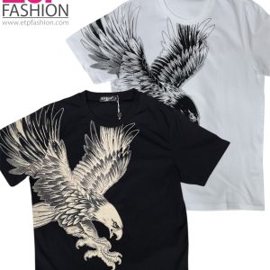 Men's T-shirt with a two-color design on the front
