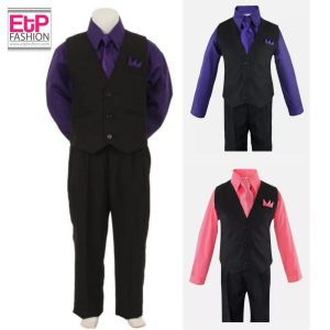 Purple and Blush 4 Piece Formal Suit
