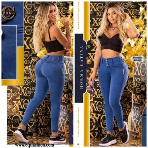 Butt-lifting jeans for women in ligth blue Ref: 3378
