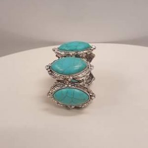 Green /silver bracelet