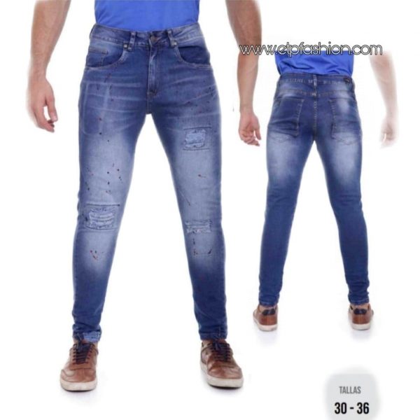 Men's Jeans With Faded Effects