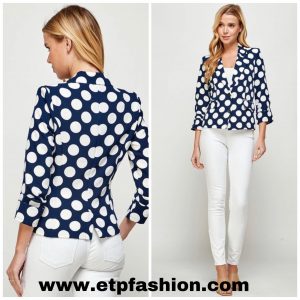 Women's Polka dots Blazer