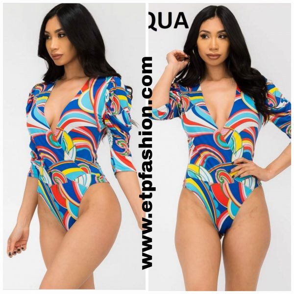 Body With Colored stripes and sleeves up the elbow
