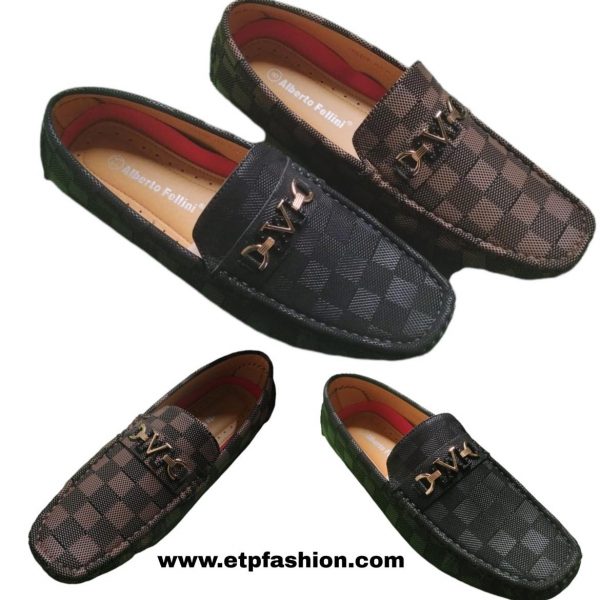 Men's dress shoe with squared