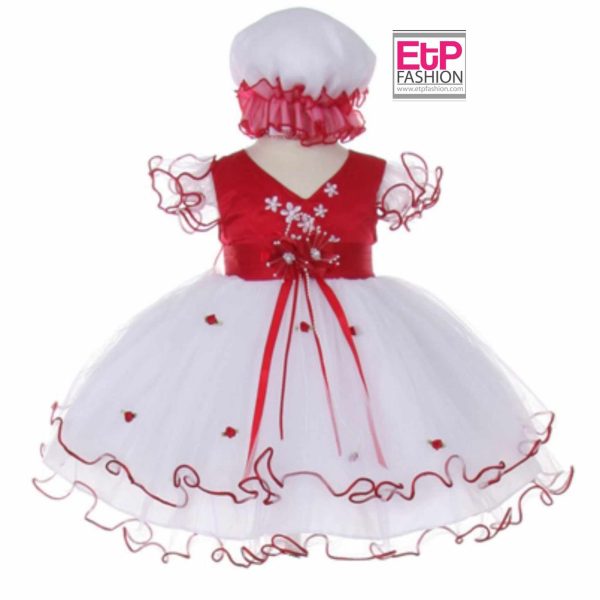 Mini Dress For Girl's In Blue Red And Wine Colors