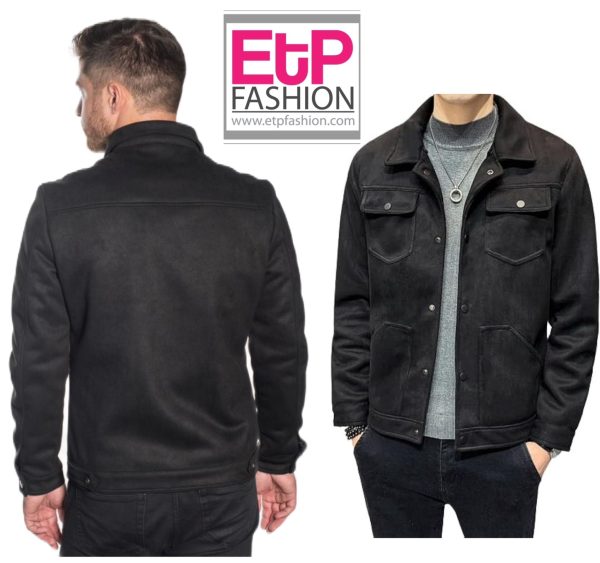 Black Jacket for men's button up