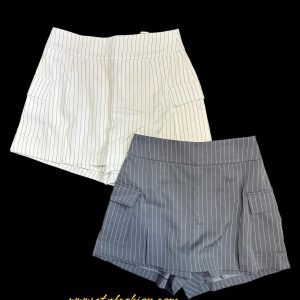 Short skirt for womens in two color gray and white