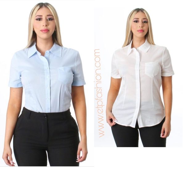 Blouses dress in light And White