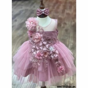 Pink color dress girls