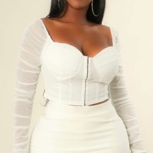 Women's white Crop Top
