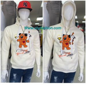 Mens hoodies in Ivory color