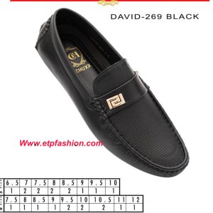 men black casual style dress shoes David-269