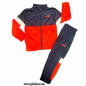 2-piece set for boys tricolor red blue and white