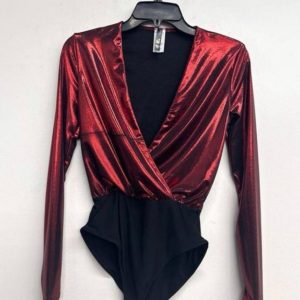 Burgundy Long Sleeve Bodysuit