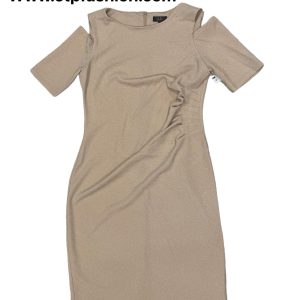 Beige Shiny Dress For Women
