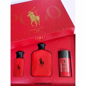 Polo Red Gift Set For Men 3 Piecre Set
