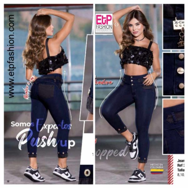 Dark Blue Colombian Womens Jeans Ref: 3300