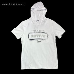 Blue And White Men's T-shirt Active