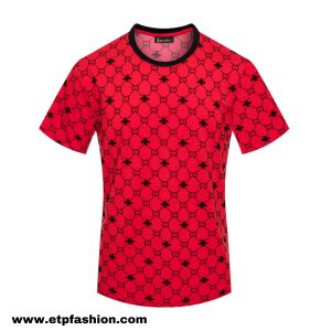 Men's T-shirt In Red With Bee Desing