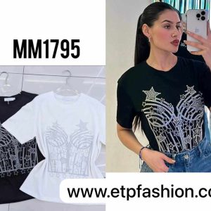 Black And White Womens T-shirt