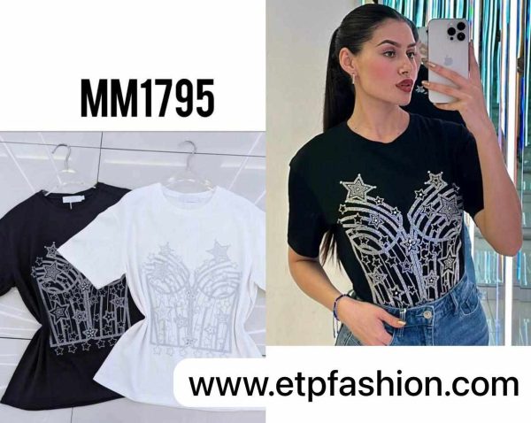 Black And White Womens T-shirt