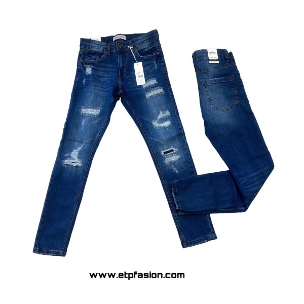 Blue Jeans For Mens With Ripped Ref TT-80314