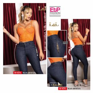 Womens Dark Blue Jeans Colombian Ref:4214