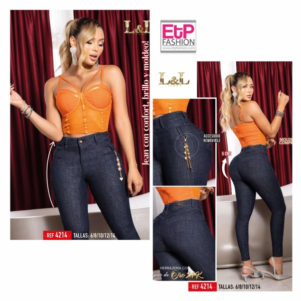 Womens Dark Blue Jeans Colombian Ref:4214