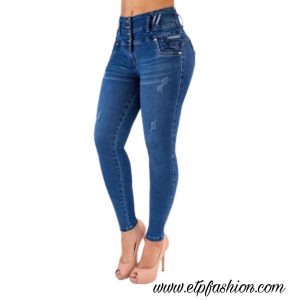 Dark Blue Womens Jeans Ref:TK447