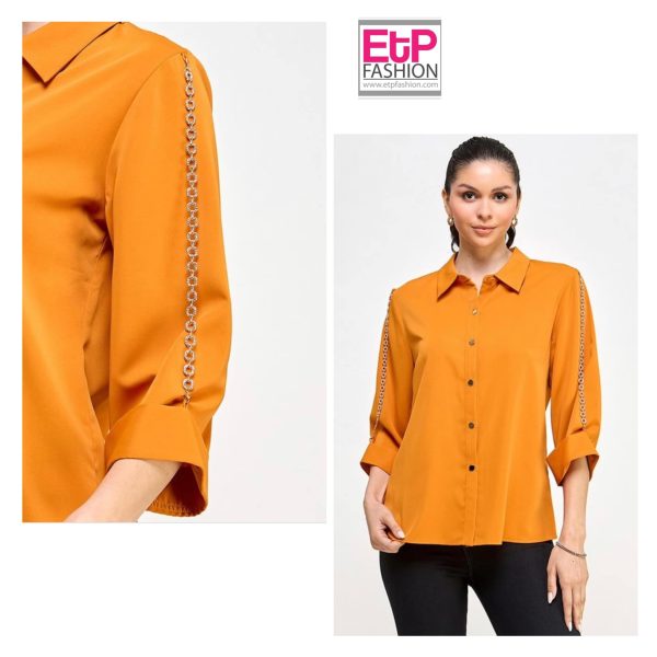 Womens Blouse in Color Mustard