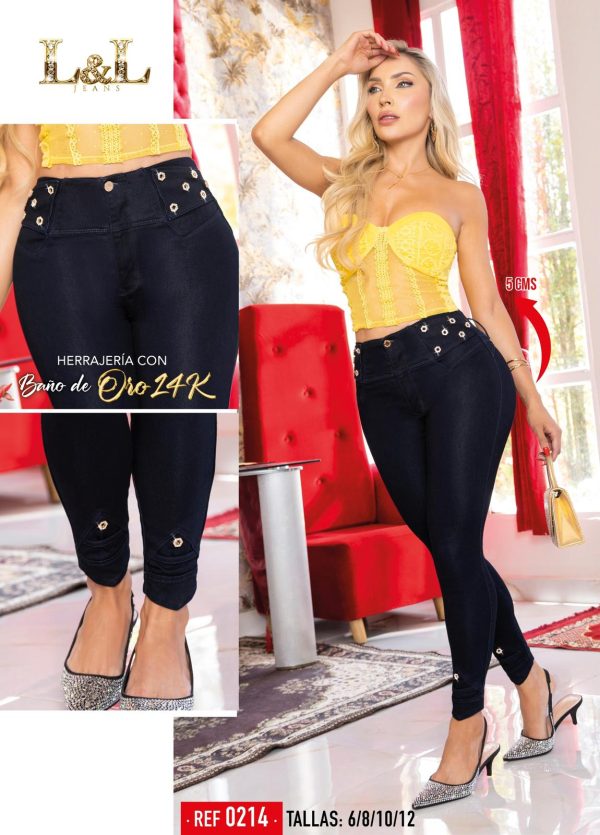 Colombian Blue Women's Jeans very casual ref:0214 - Image 3