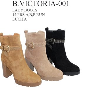 Womens Boot Camel And Black Ref:BVICTORIA001
