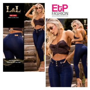 women's dark blue jeans colombiano