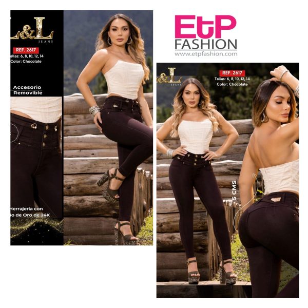 Women's dark brown jeans  colombiano