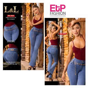 women's light blue jeans colombianos