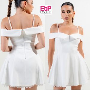black and white women's dress